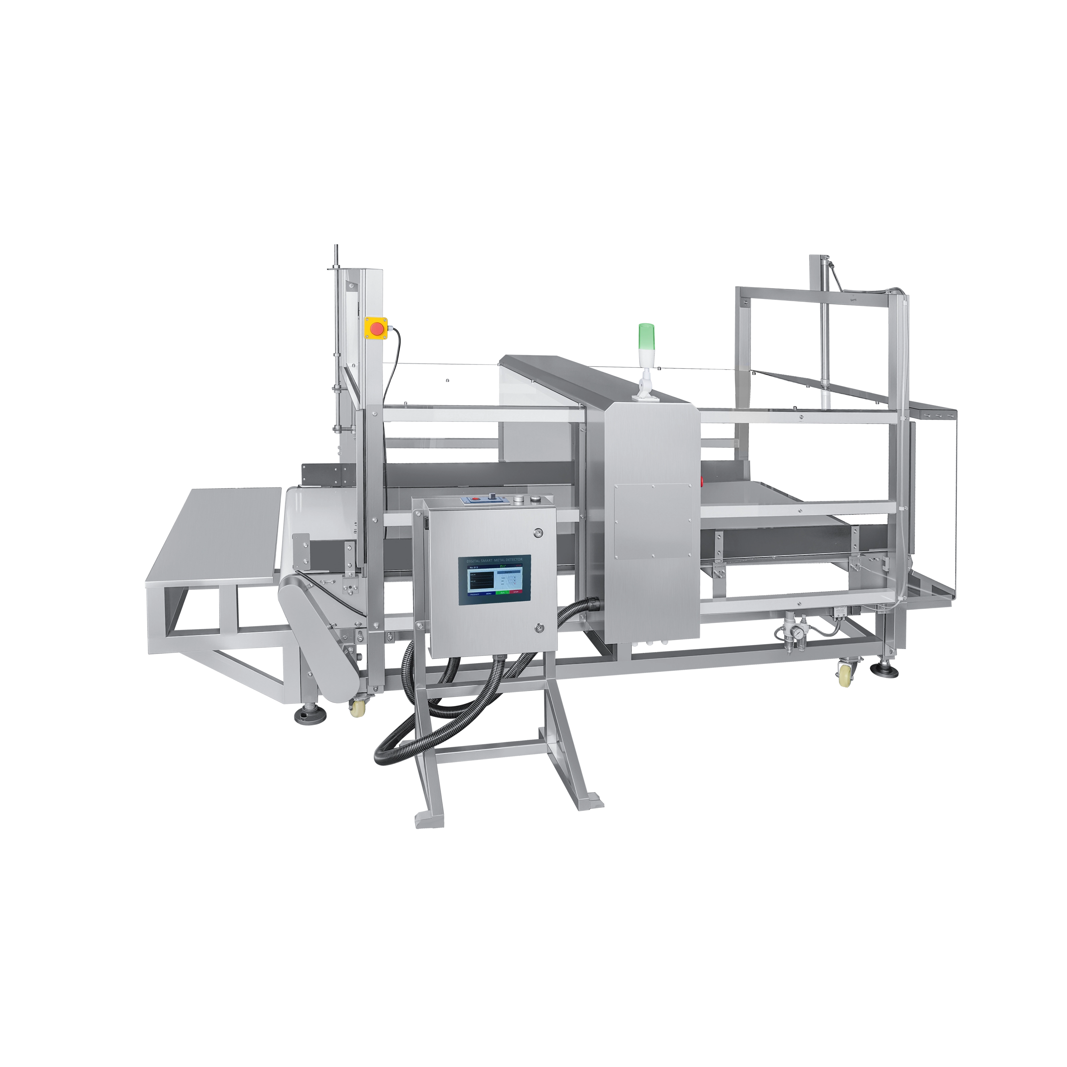 Détecteur de métaux avec quatre couvercles transparents pour produits électroniques