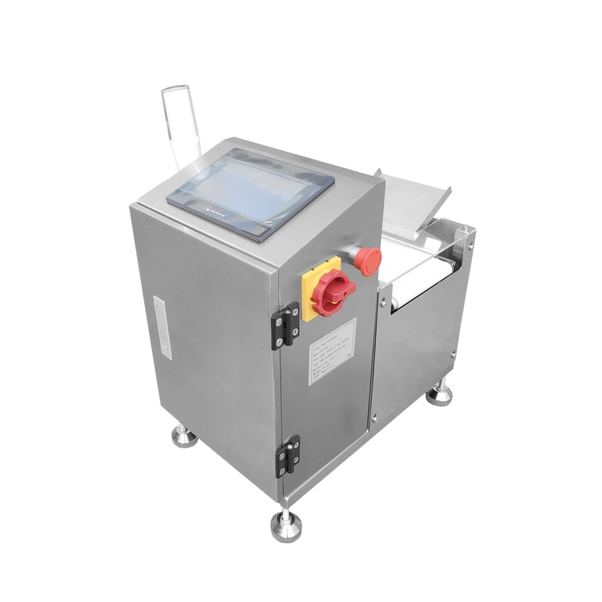 Balance à bande d'arrêt et de pesée pour petits produits d'emballage