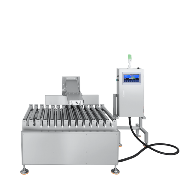 Trieuse pondérale à rouleaux à section unique pour caisses lourdes de 25 kg