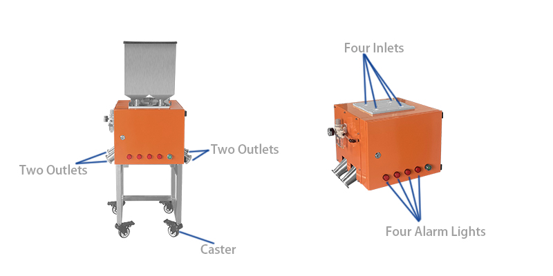 s&eacute;parateur de m&eacute;taux multi-t&ecirc;tes
