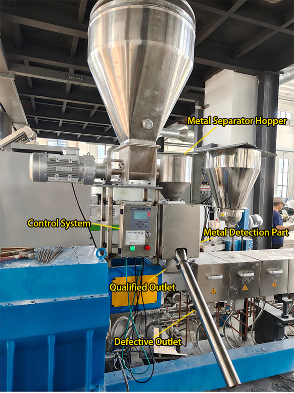 Photos sur site de l'installation du s&eacute;parateur m&eacute;tallique