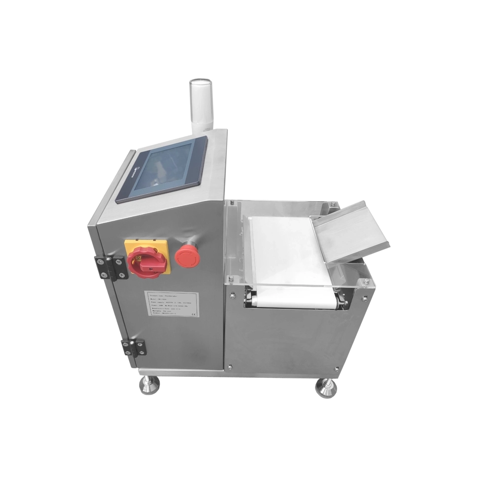 Balance à bande d'arrêt et de pesée pour petits produits d'emballage