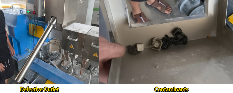 Sortie d&eacute;fectueuse et contaminants 