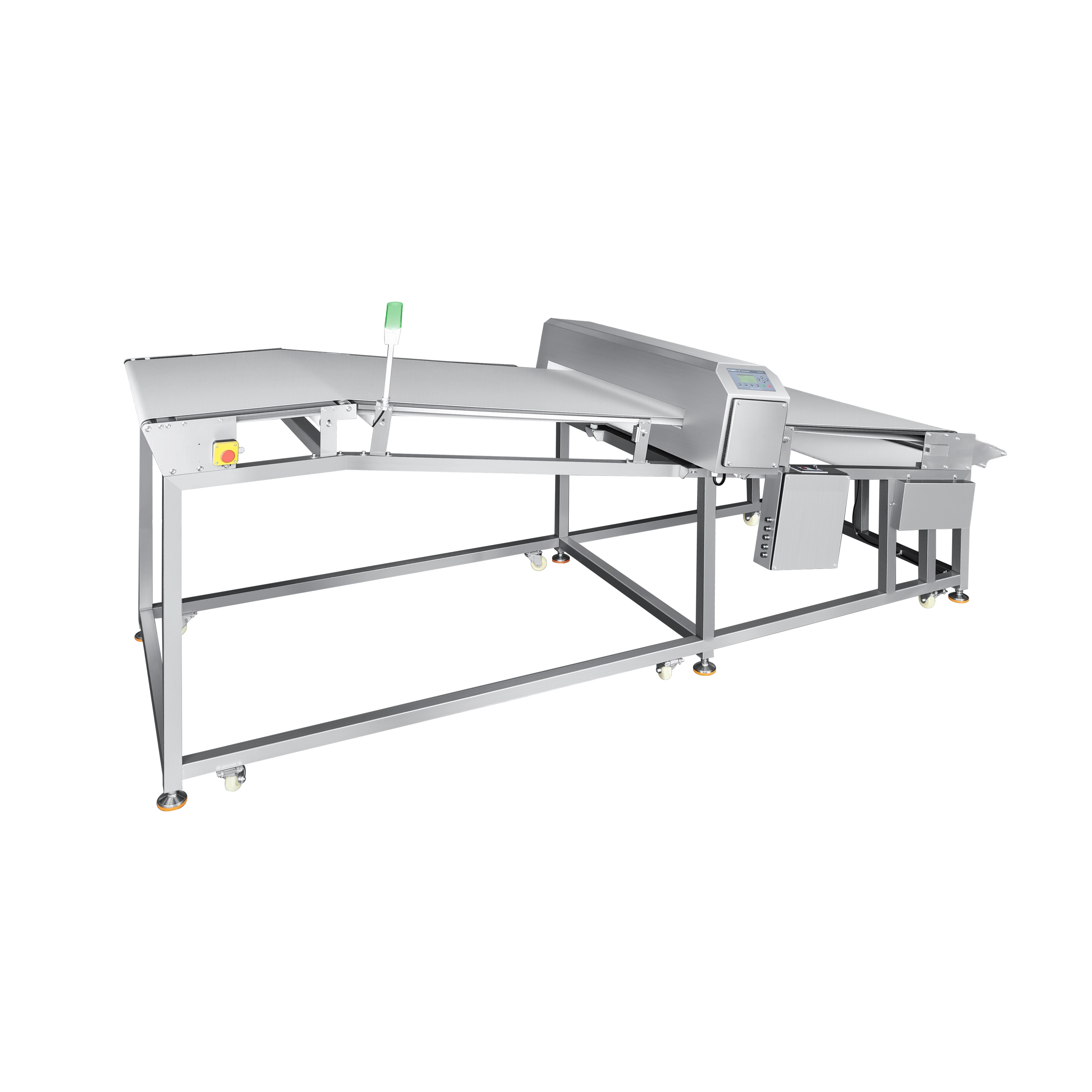 Détecteur de métaux incliné pour produits de boulangerie 