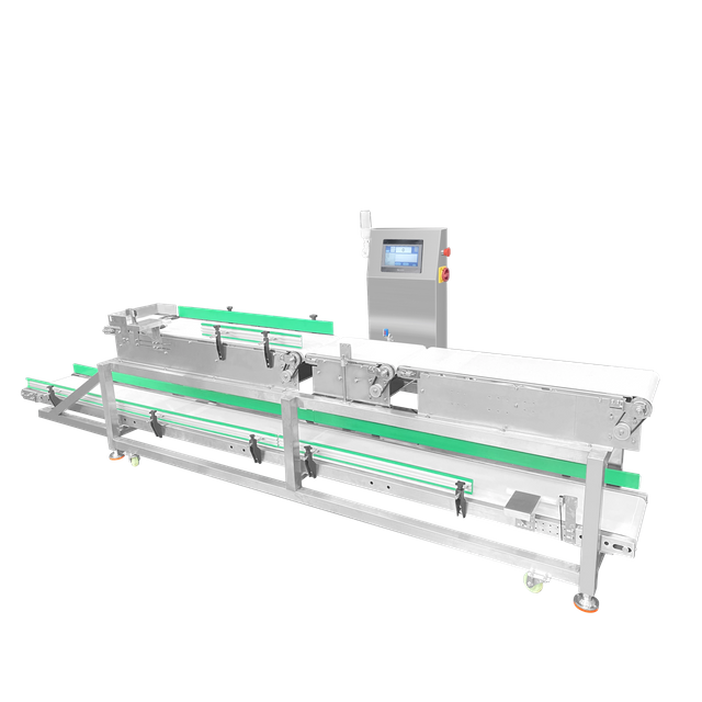 Trieuse pondérale à deux niveaux pour l'industrie alimentaire