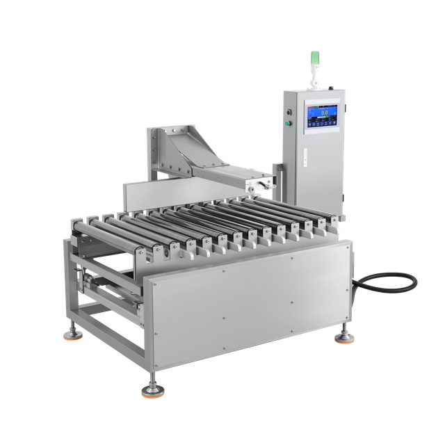 Trieuse pondérale à rouleaux à section unique pour caisses lourdes de 25 kg